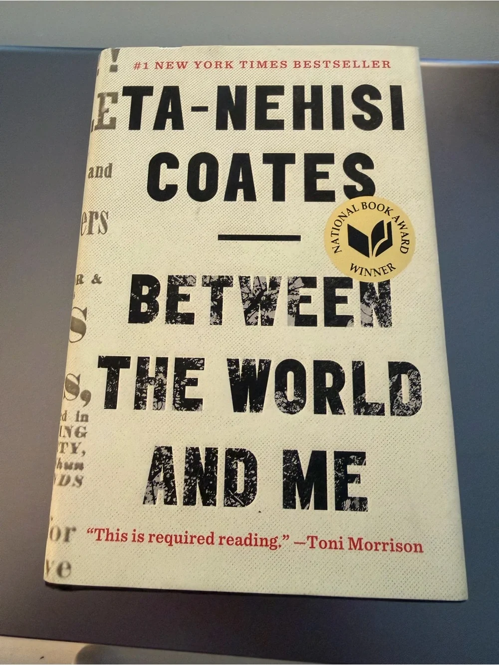 Between the World and Me by Ta-Nehisi Coates - White/Cream Cover